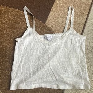 Etam sheer white top